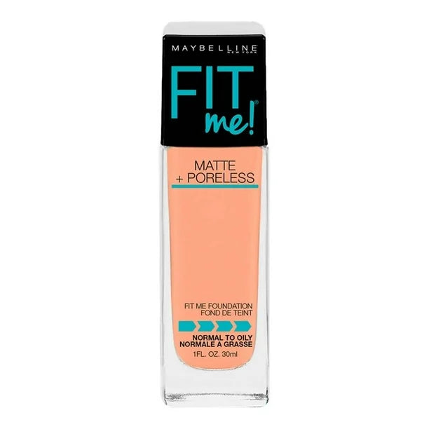MAYBELLINE Base de Maquillaje Fit Me Matte, 128 Warm Nude